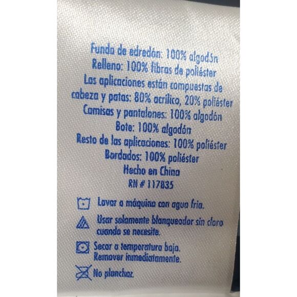 VTG Baby Quilt by BJT Blue Jean Teddy Bear 3D Plush Teddy Boat/Bike/Plane/Car - Picture 11 of 13